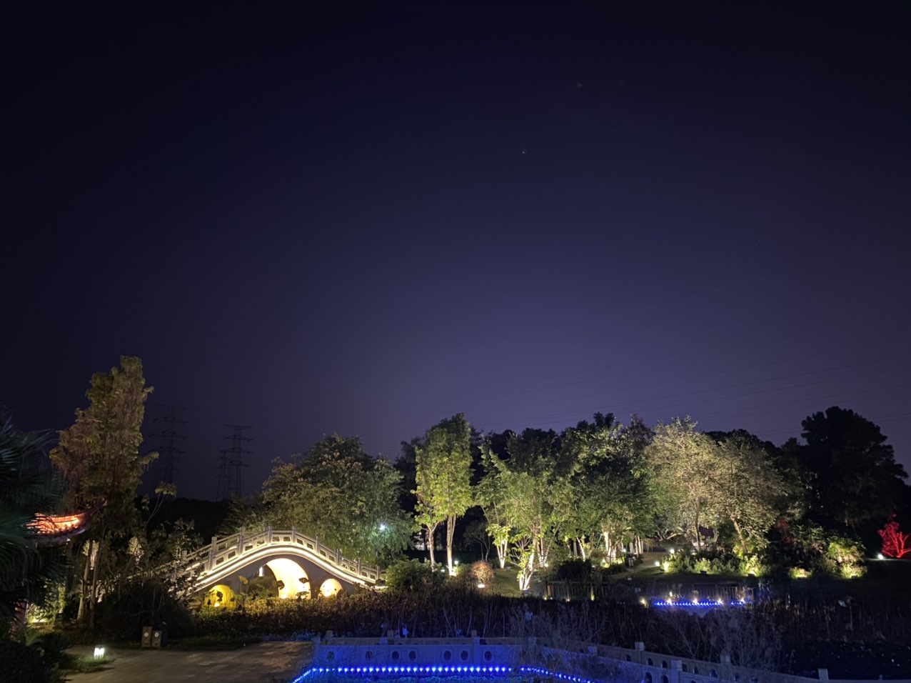 莆田绶溪公园夜景图片