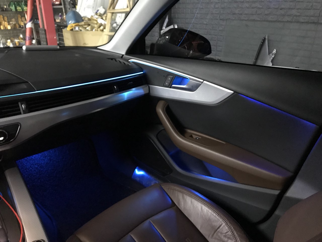 奥迪a4l加装专车专用氛围灯 - 汽车维修,保养,改装 - 莆鱼网