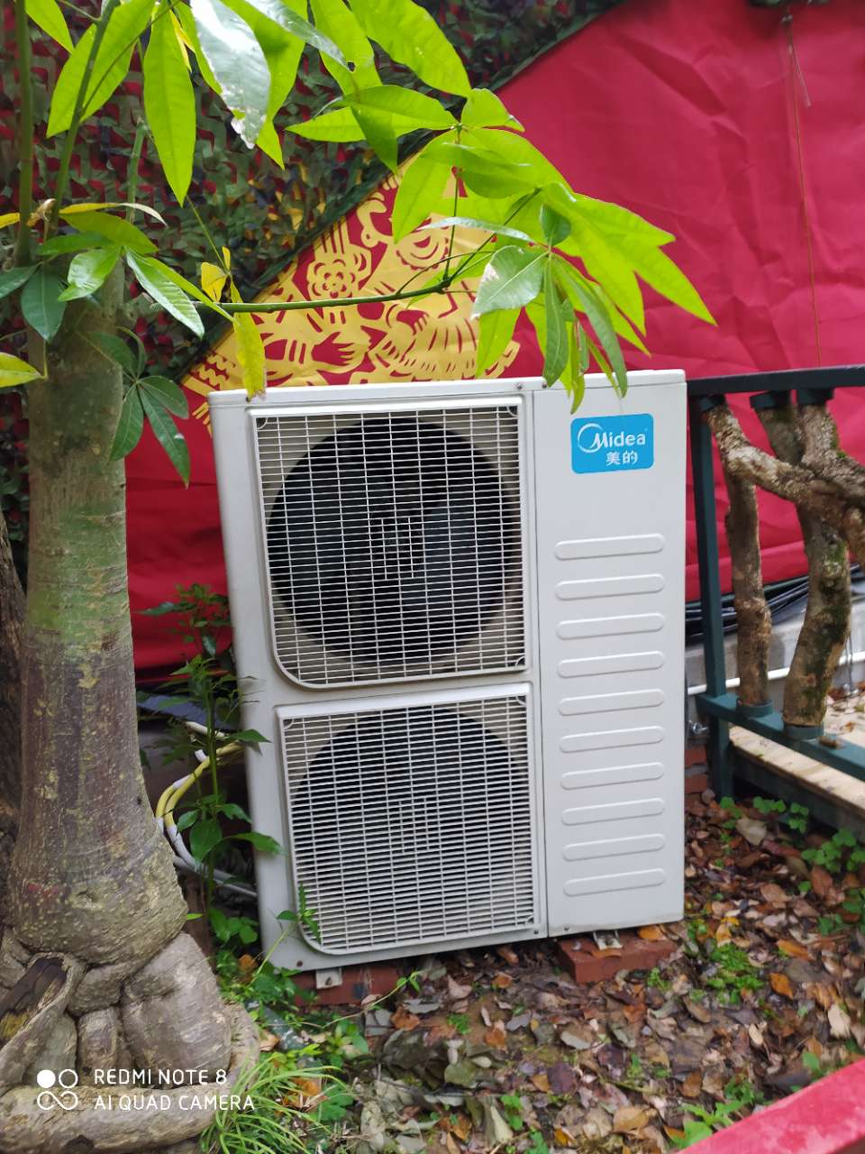 5匹立式美的柜机34年左右3500包拆装保修一年